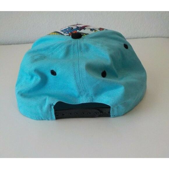 Shanghai Tower Comic Book Graphic Theme Baseball Hat Cap Light Blue - Picture 3 of 9